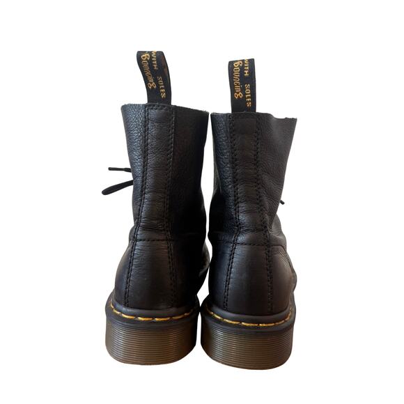 Dr. Martens Pascal Black Pebbled Leather Combat Boots – Women’s 8 / EU 39 - Picture 8 of 9